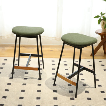 Modern Set Of Bar Stools Comfortable Stylish Counter Height And Ba