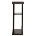 Cappuccino 2 Shelf Console Table Brown Primary Living Space Transitional Rectangular Shelves Console Tables Wood