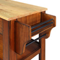 57 Inch Rolling Kitchen Island With