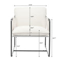 2 Sets 1 Case, Upholstered Hanging Armchair With Arm Pocket Metal Frame, Crushed Foamcushions And Skin Friendly Braid For Living Room And Bedroom. White Color White Foam Polyester
