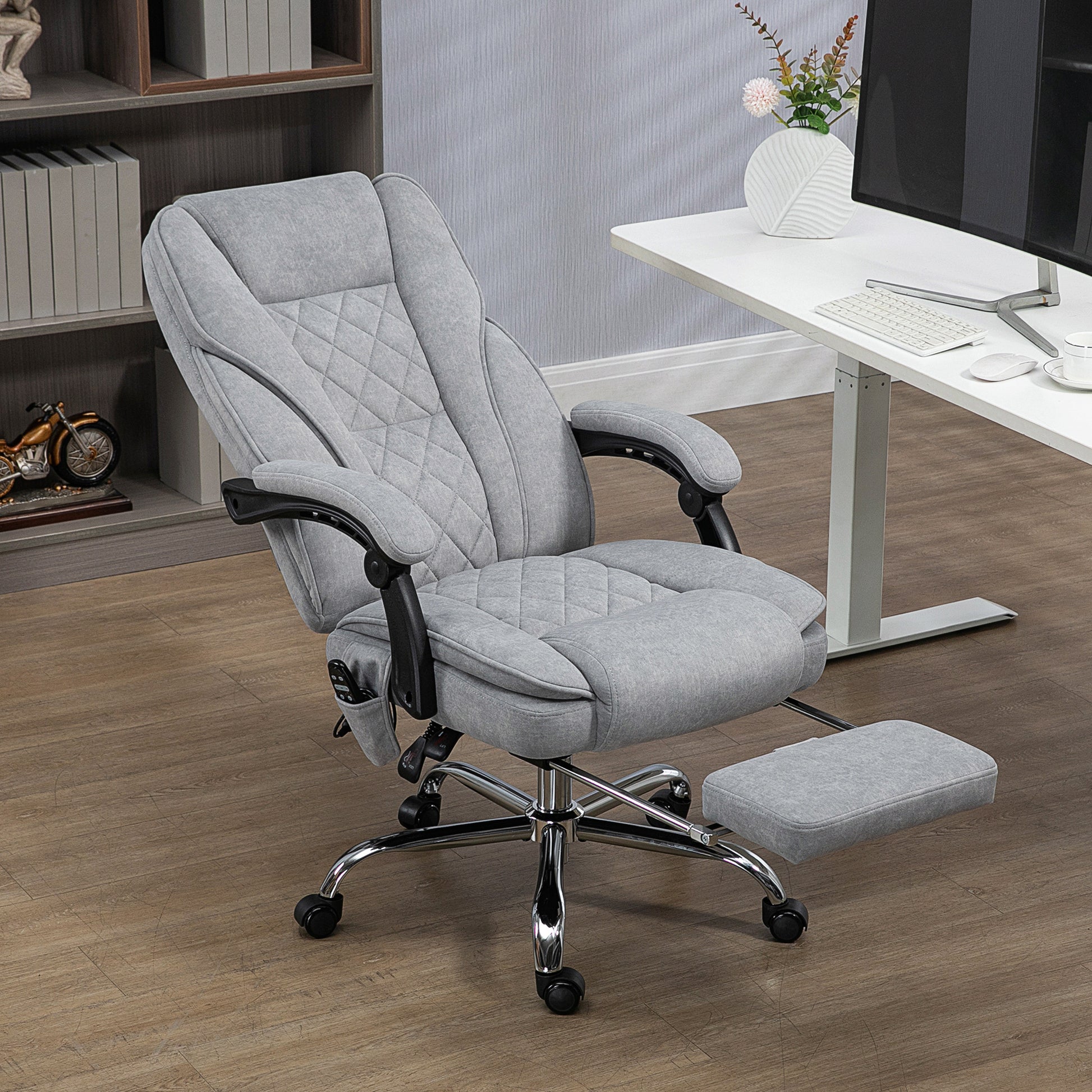 Vinsetto Massage Office Chair With 6 Vibration Points, Heated Reclinin Vinsetto Massage Office Chair With 6 Vibration Points, Heated Reclinin