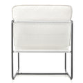 2 Sets 1 Case, Upholstered Hanging Armchair With Arm Pocket Metal Frame, Crushed Foamcushions And Skin Friendly Braid For Living Room And Bedroom. White Color White Foam Polyester