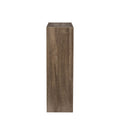 Kitchen Bar Table With Storage Shelves Dark Oak Mdf