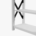 Homcom Side Table With Charging Station, End Table With 2 Usb Ports And 1 Outlet, Storage Shelves For Living Room, White White Mdf