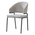 Fashion Dining Table Chairs Grey Fabric