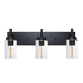 Vanity Bathroom Light Fixture Black 3 Lights