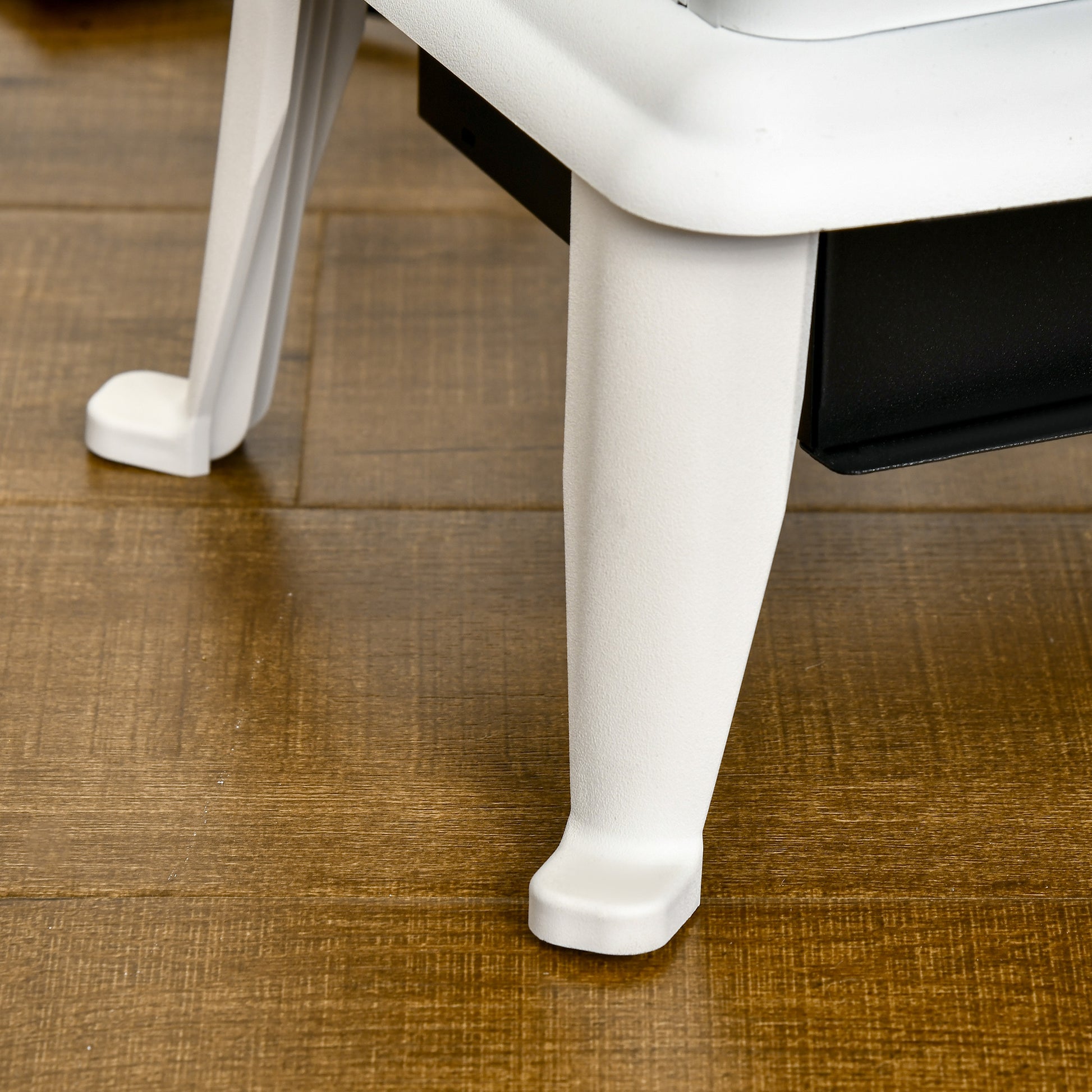 Homcom 23" Electric Infrared Fireplace Stove, Freestanding Fire Place Heater With Realistic Log Flame, Adjustable Temperature, Timer, 1000W 1500W, White White Abs