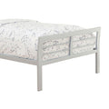 Silver Full Metal Bed Box Spring Not Required Full Silver Metal Bedroom Contemporary,Modern Kids Metal