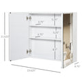 Kleankin Bathroom Mirrored Cabinet, 24