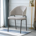 Fashion Dining Table Chairs Grey Fabric