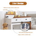 Heavy Duty Furniture Style Dog Cage Wooden Dog Cage Double Door Dog Cage Side Cabinet Dog Cage Dog Crate 44 1 2