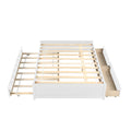 Full Bed With Twin Trundle And Two Drawers For White Color Full White Solid Wood