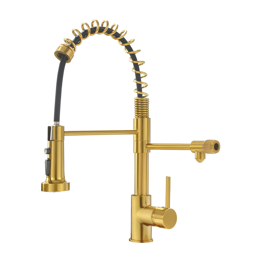 Purifier Kitchen Faucet Drinking Water Faucet, Pull Down Water Filter Kitchen Sink Faucets Black And Nickel Gold Gold Kitchen Contemporary Ceramic Brass