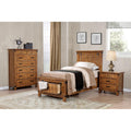 Rustic Honey Twin Storage Bed Twin Brown Wood Bedroom Farmhouse,Rustic Rubberwood Storage Included Wood