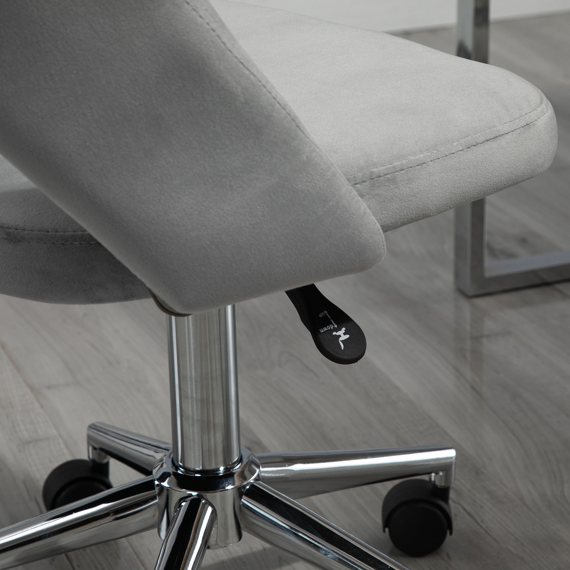 Vinsetto Modern Mid Back Office Chair with Velvet