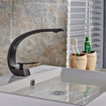 Black Bathroom Faucet, Brushed Black Faucet For Bathroom Sink, Black Single Hole Bathroom Faucet Modern Single Handle Vanity Basin Faucet Bathroom Joystick Geometric One Black Side Sprayer Deck Mounted Cartridge Valve Single Hole Faucets Matte Black