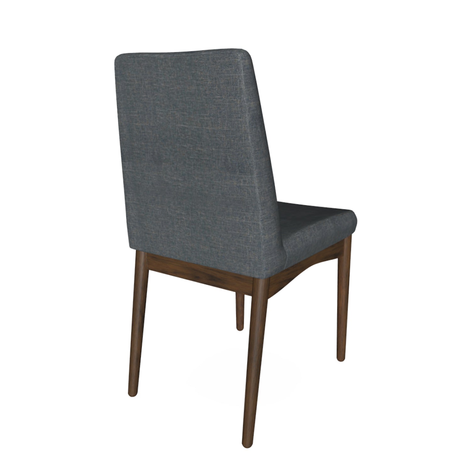 Set Of 2 Padded Fabric Dining Chairs In Natural Tone And Gray Solid Natural Grey Dining Room Dining Chairs Wood Fabric