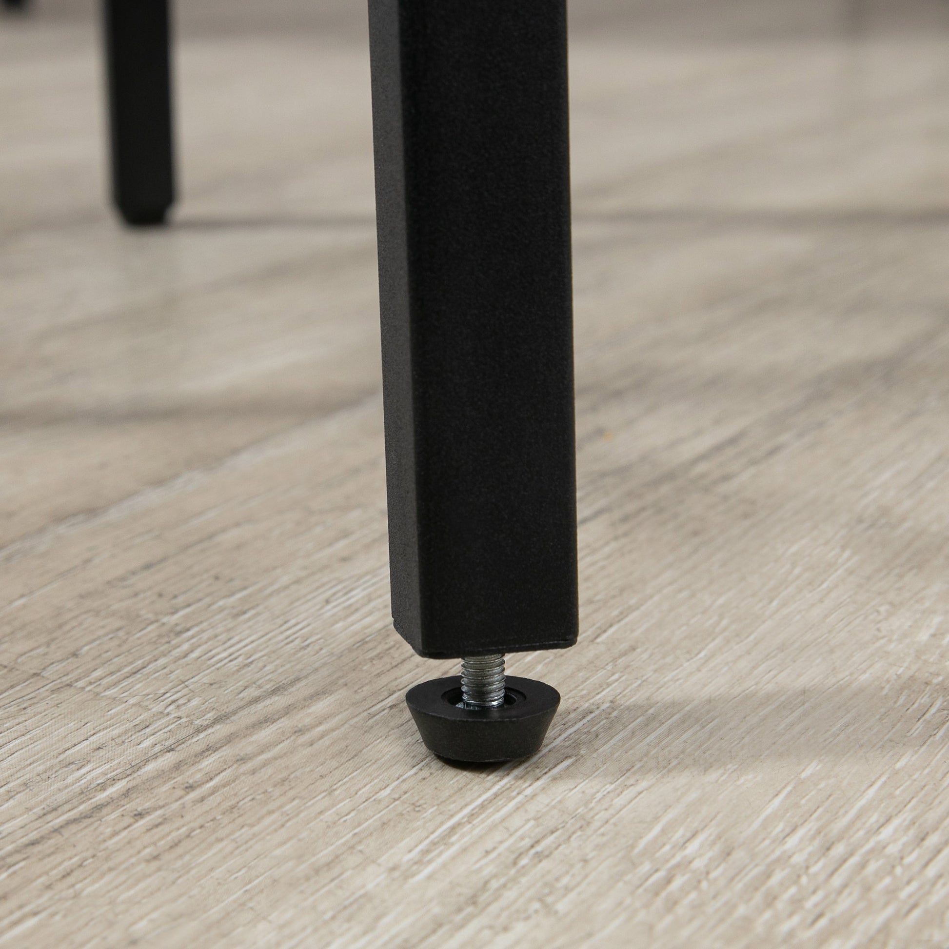 Homcom Industrial 5 Piece Bar Table And Chairs Set, Space Saving Dining Table With 4 Stools For Pub And Kitchen, Black & Brown Brown Particle Board