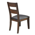 Pack Of 2 Paddedside Chairs In Dark Cherry Solid Cherry Dining Room Dining Chairs Ladder Back Faux Leather