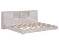 Full Size Daybed Frame With Storage Bookcases,White Oak White Oak Solid Wood Mdf