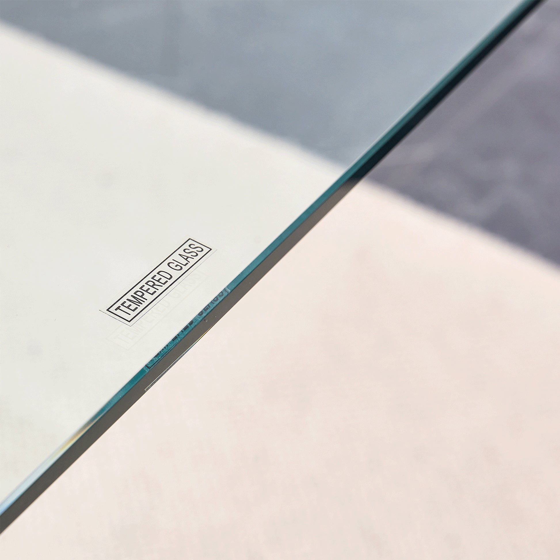 A Table With Four Chairs. Glass Dining Table With 0.39 "Tempered Glass Tabletop And Wooden Metal Legs. Pu Leather High Backrest Cushioned Side Chair With C Shaped Chrome Metal Legs. Transparent Glass