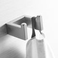 Simple Double Towel Hook, Sus304 Stainless Steel Bath Towel Holder, Bathroom Double Robe Hook, Hand Towel Hanger Wall Mount, Brushed Nickel Brushed Nickel Bathroom Antique,Classic,Industrial,Modern Stainless Steel