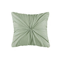 4 Piece Seersucker Quilt Set With Throw Pillow Green Polyester