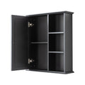 Bathroom Wall Cabinet in Black Ready to Assemble black-1-3-soft close doors-wall