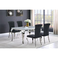 Black Upholstered Side Chairs Set Of 4 Solid Black Dining Room Contemporary,Modern Side Chair Solid Back Upholstered