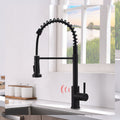 Touchless Kitchen Faucet,Hands Free Automatic Smart Kitchen Faucet Black Smart Kitchen Faucet Black Kitchen Contemporary Ceramic Brass