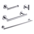 4 Pieces Brushed Nickle Bathroom Accessories Set, Stainless Steel Bathroom Hardware Set, Bath Towel Bar Set, Towel Racks For Bathroom Wall Mounted. Brushed Nickel Bathroom Antique,Classic,Industrial,Modern Stainless Steel