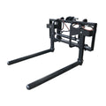 Hydraulic Single Round Or Square Bale Lifter Handler Sms Brackets, Heavy Duty Bale Squeezer Bale Handler Attachments Black Steel