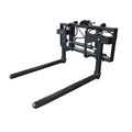 Hydraulic Single Round Or Square Bale Lifter Handler Sms Brackets, Heavy Duty Bale Squeezer Bale Handler Attachments Black Steel