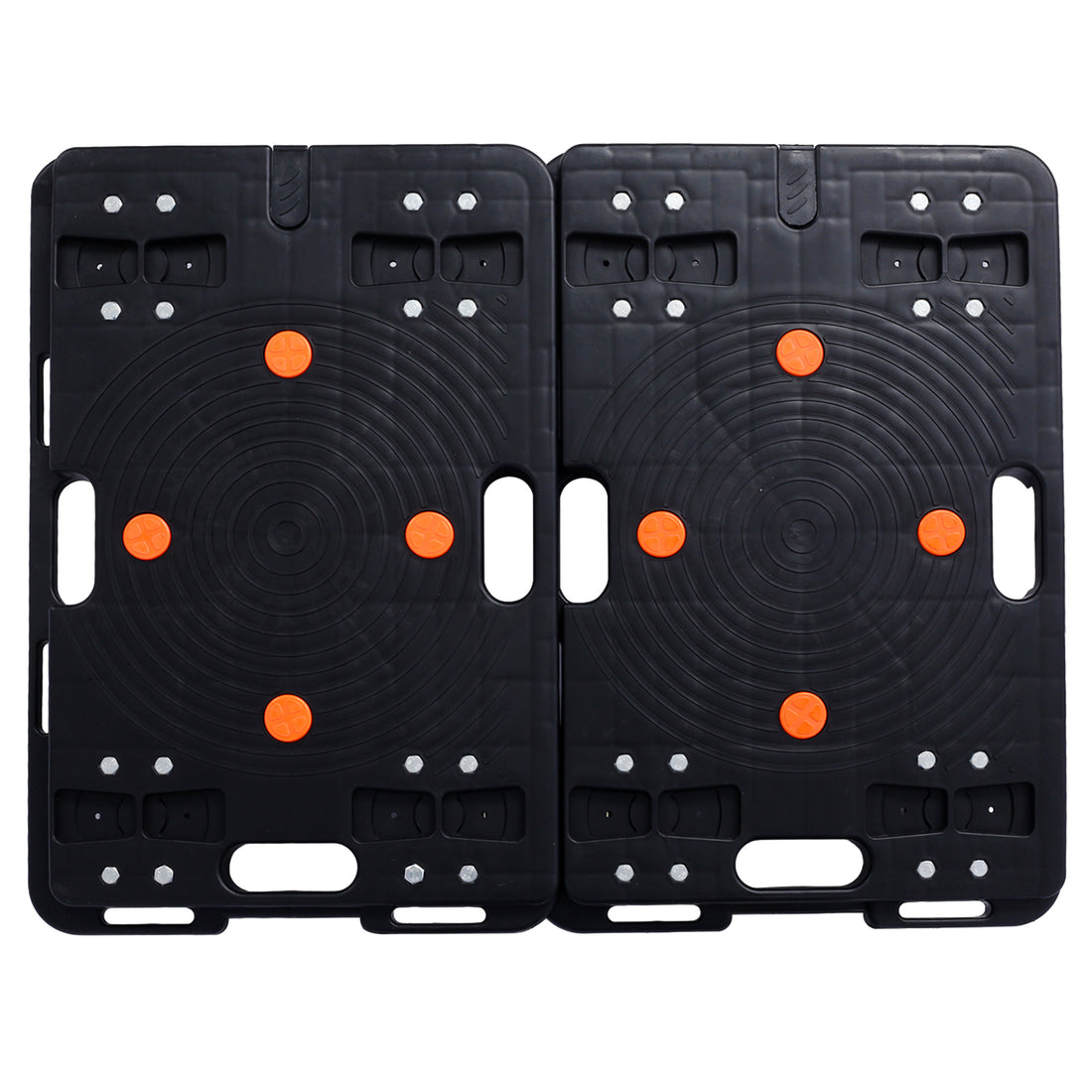 2Pcs Moving Dolly, Heavy Duty Furniture Rolling Mover, Interlocking Moving Dolly With 4 Wheels For Couch Boxes Heavy Items, 23.6 X 15.7 Inch 330 Lbs Capacity Each Count Black Plastic