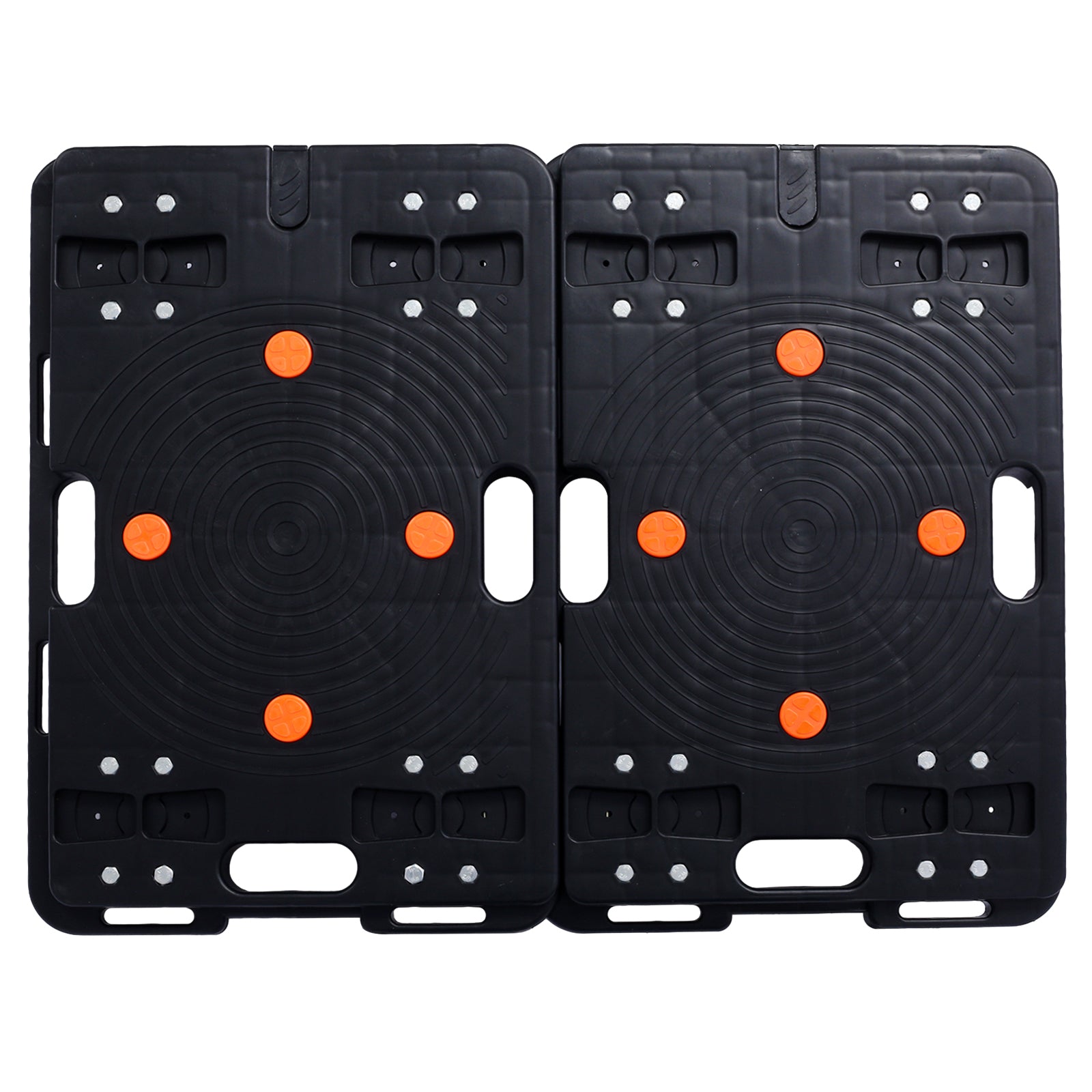 2Pcs Moving Dolly, Heavy Duty Furniture Rolling Mover, Interlocking Moving Dolly With 4 Wheels For Couch Boxes Heavy Items, 23.6 X 15.7 Inch 330 Lbs Capacity Each Count Black Plastic