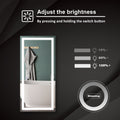 Led Bathroom Vanity Mirror60 X 28 Inch,Front -