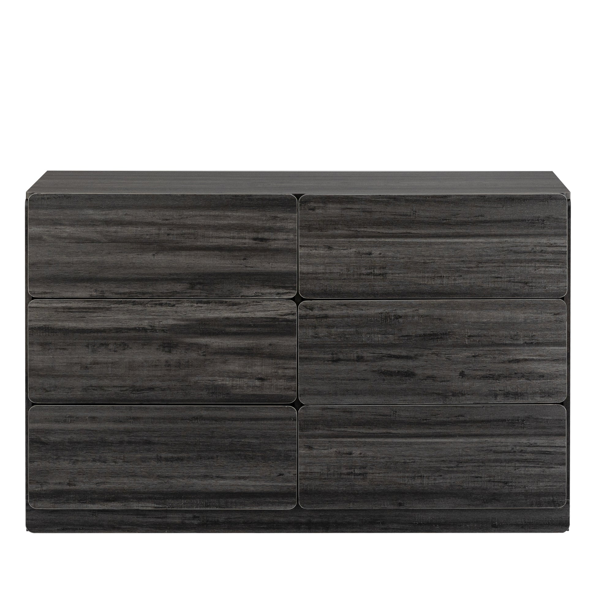 Drawer Dresser Cabinet,Sideboard,Bar Cabinet,Buffet Server Console,Table Storge Cabinets,Flat Out The Corners Of The Drawers,Six Drawers,For Dining Room,Living Room,Bedroom,Kitchen Hallway,Dark Gray