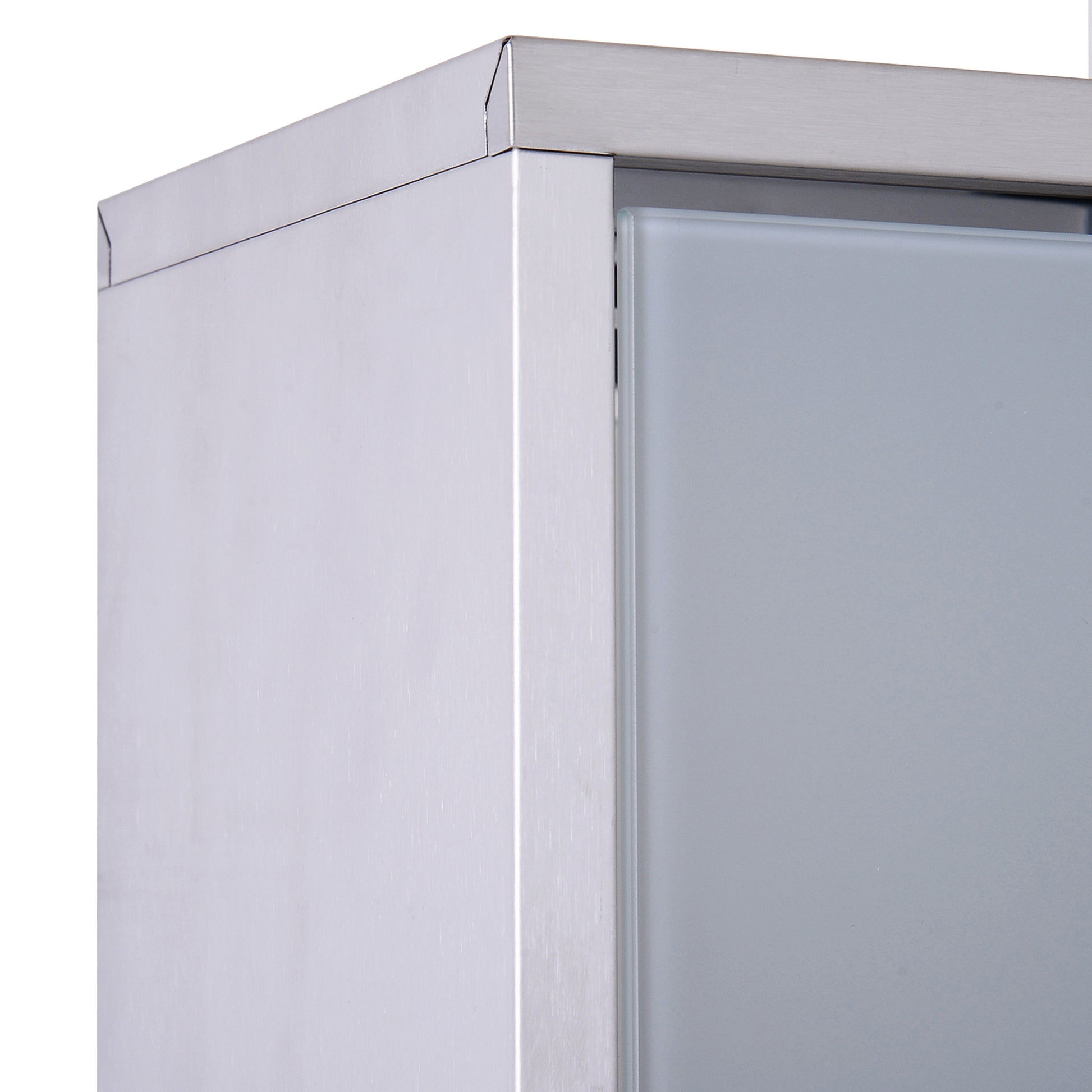 Kleankin Wall Mounted Medicine Cabinet, Locking Wall Cabinet With 3 Tier Shelves, Stainless Steel Frame And Glass Door, Lockable With 2 Keys, Silver, 12" X 20" Silver Stainless Steel