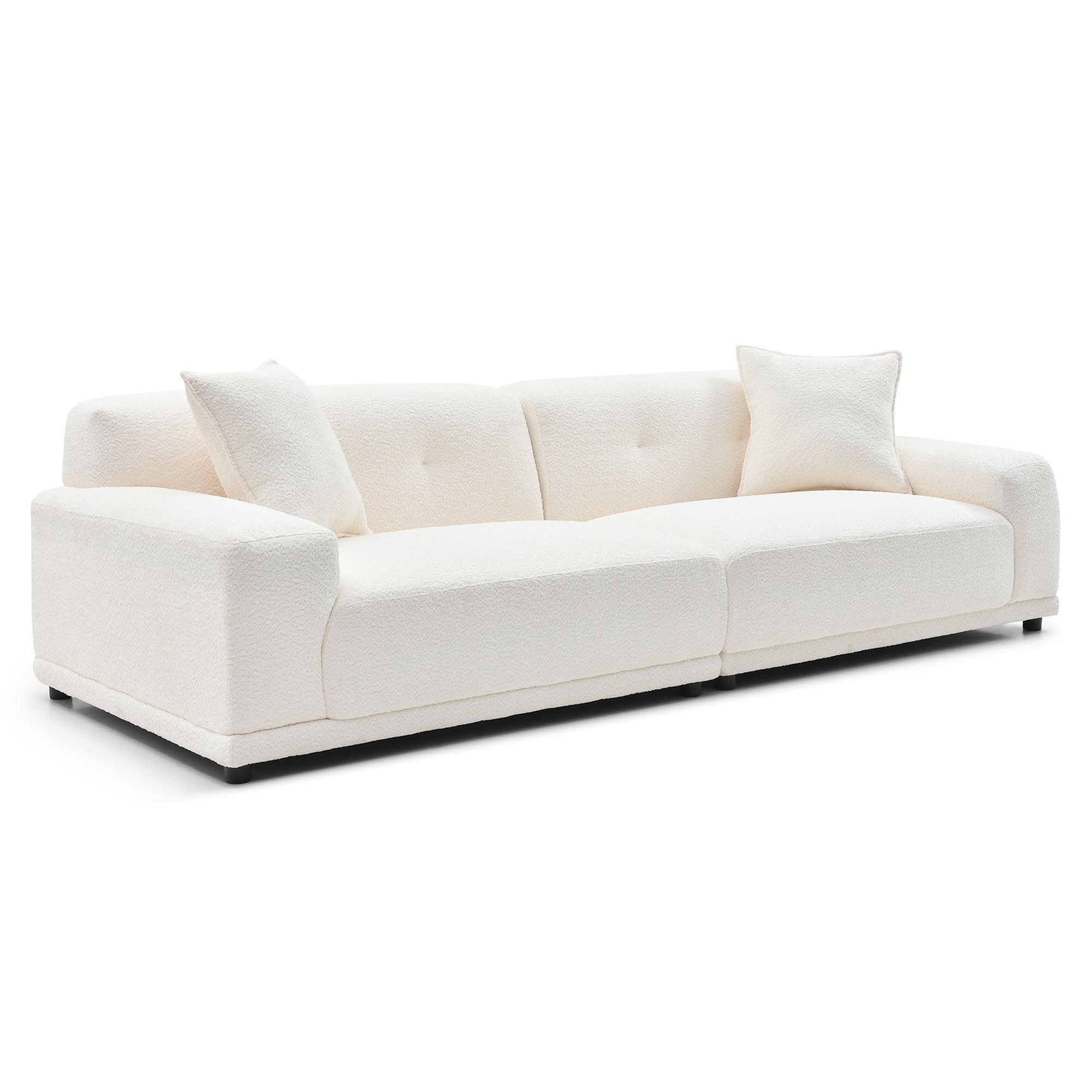 110.23'' Teddy Fleece Couches and Sofas with
