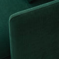 Modern Upholstered Loveseat Sofa,Emerald Cotton Linen63.8