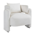 Modern Design Velvet Lounge Chair,Single Sofa With Pillows For Living Room,Bedroom Beige Beige Bedroom Modern Foam Velvet Velvet