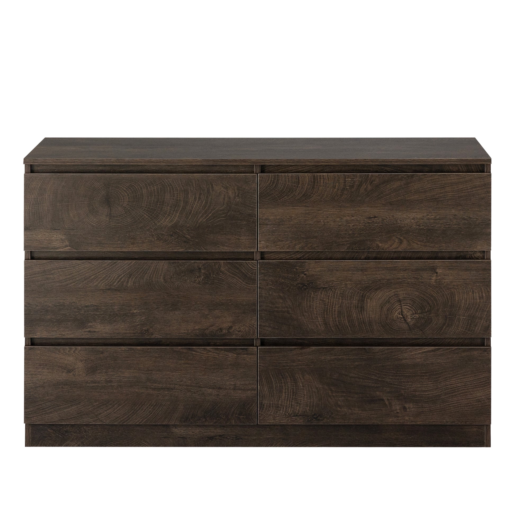 Drawer Dresser Cabinet, Sideboard, Bar Counter, Buffet Counter, Table Lockers, Three Plus Three Drawers Audit, Can Be Used For Dining Room, Living Room, Bedroom, Kitchen Corridor, Color: Dark Gray Standard 5 Or More Drawers Dark Gray Drawers Included