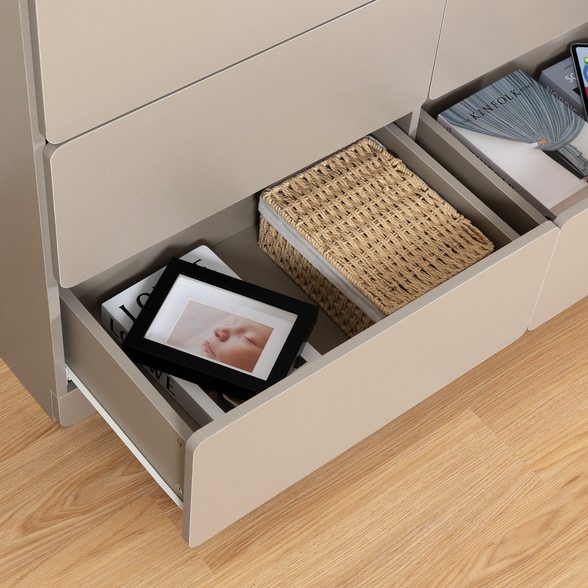 Drawer Dresser Cabinet,Sideboard,Bar Cabinet,Buffet Server Console,Table Storge Cabinets,Flat Out The Corners Of The Drawers,Six Drawers,For Dining Room,Living Room,Bedroom,Kitchen Hallway,Light