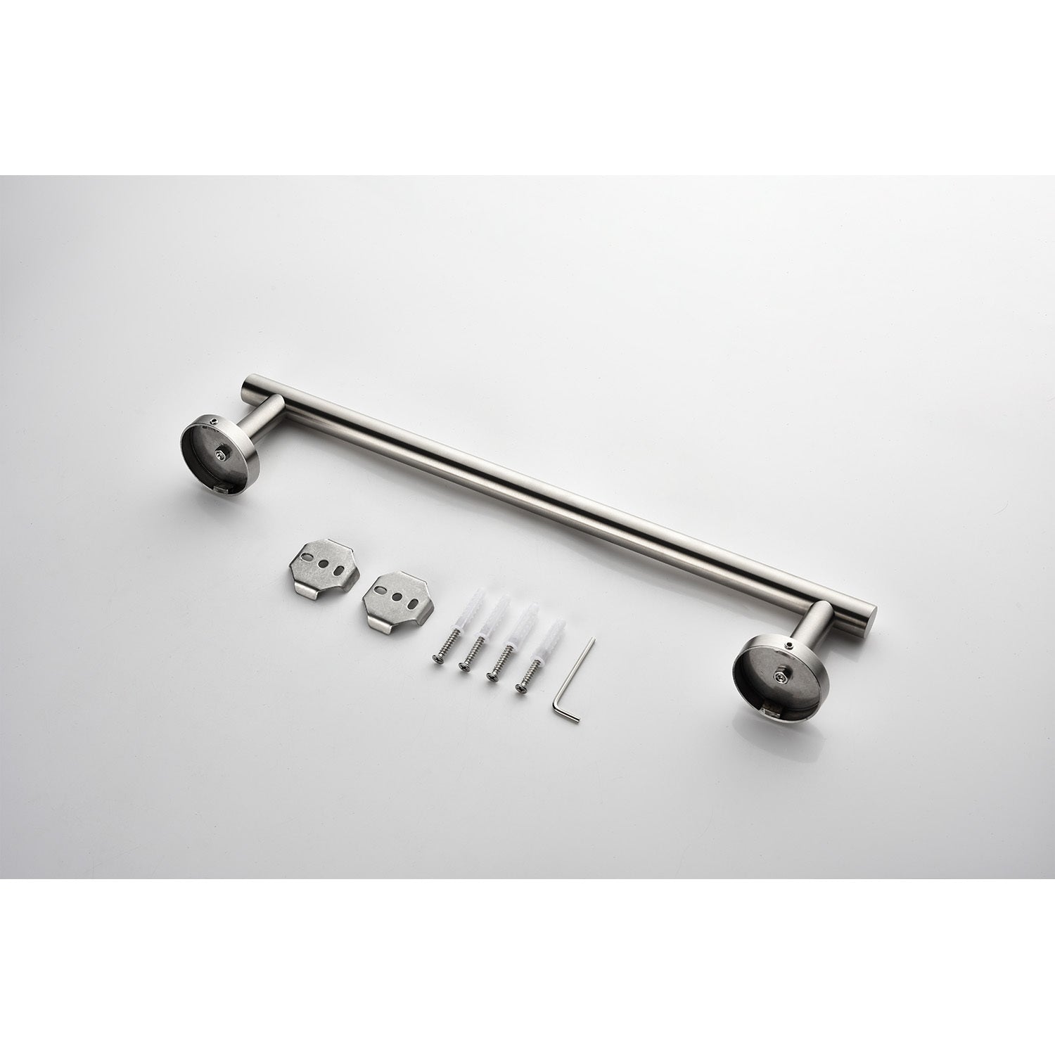 9 Piece Stainless Steel Bathroom Towel Rack Set Wall Mount Brushed Nickel Stainless Steel