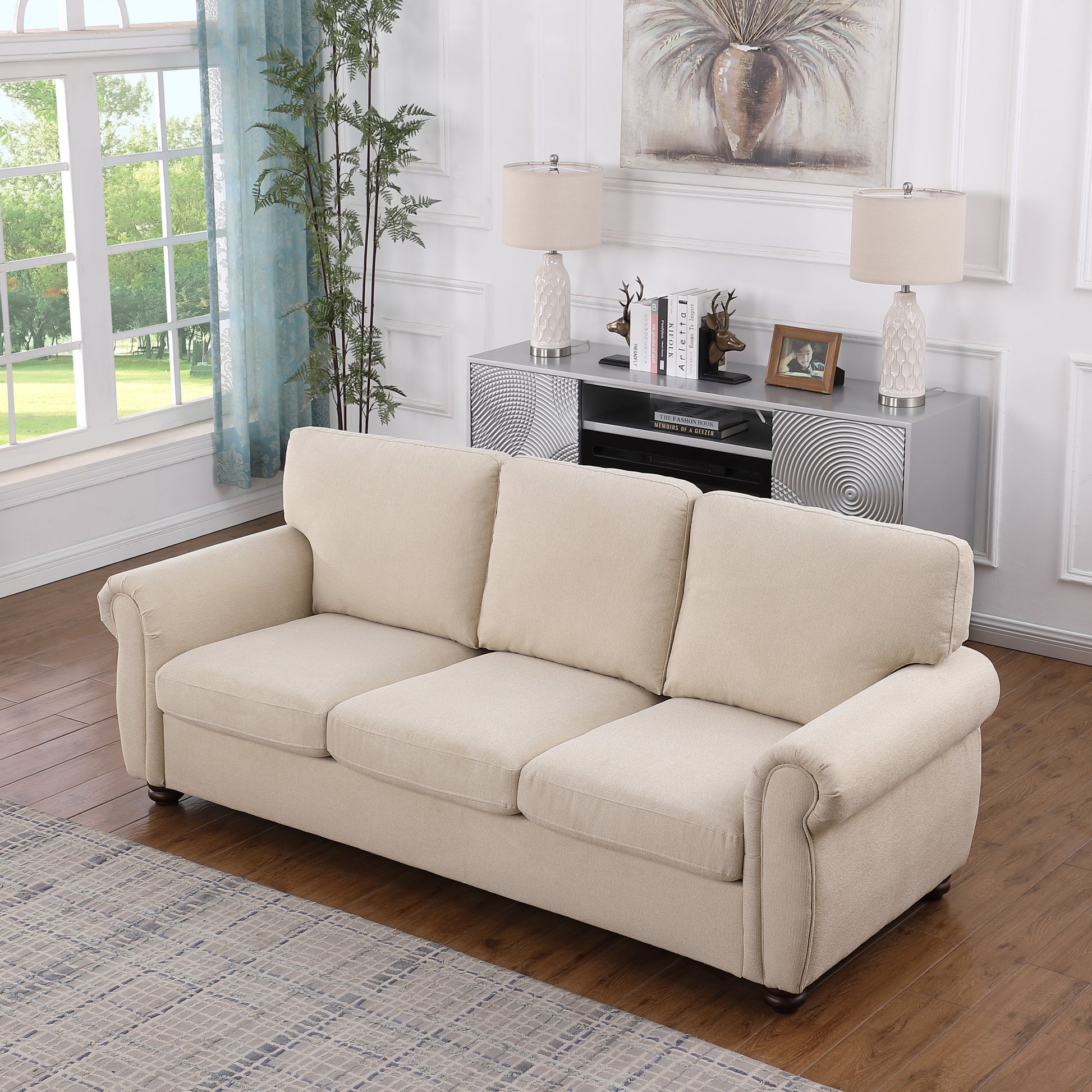 Sofa Beige Chenille