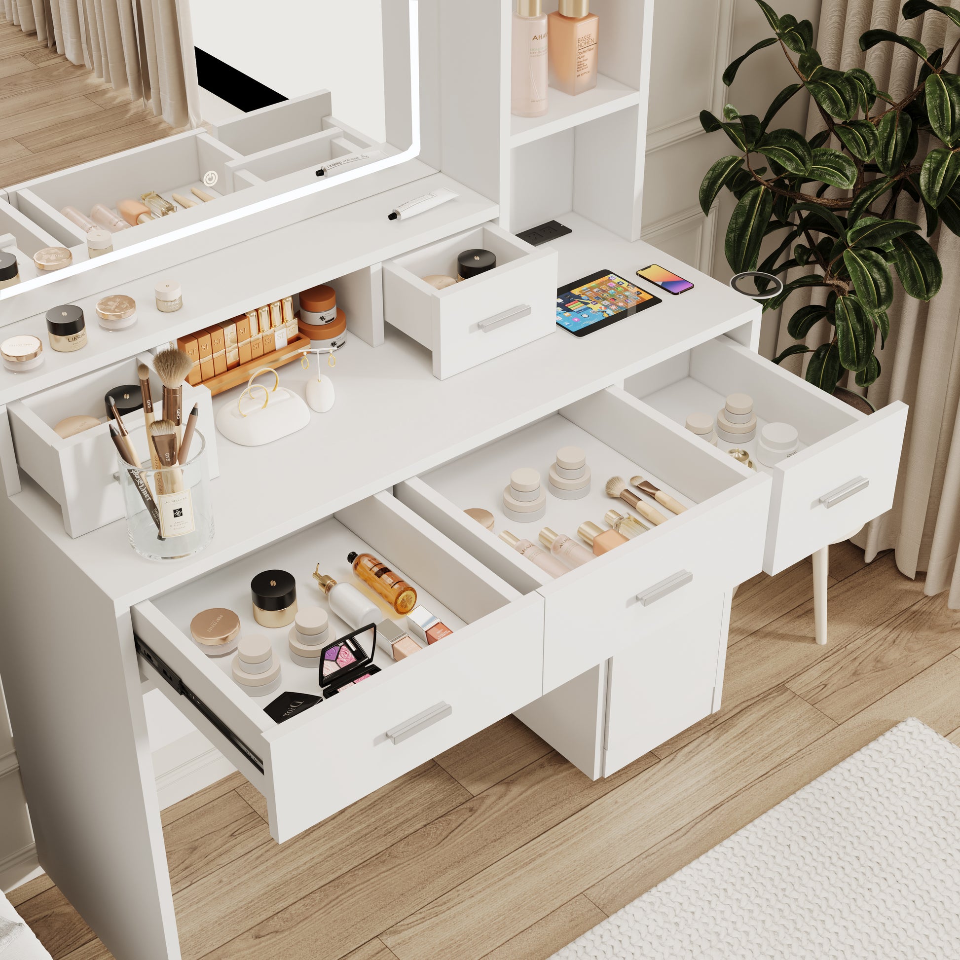 Newly Designed Smart Mirror Dressing Table With Drawers And Storage Ca Newly Designed Smart Mirror Dressing Table With Drawers And Storage Ca