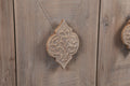 Carved Flower Door Handle, Antique Four Door Cabinet For Living Room Kitchen Hallway Brown Antique Brown Mdf