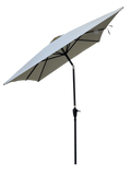6 X 9Ft Patio Umbrella Outdoor Waterproof Umbrella With Crank And Push Button Tilt Without Flap For Garden Backyard Pool Swimming Pool Market Frozen Dew Steel