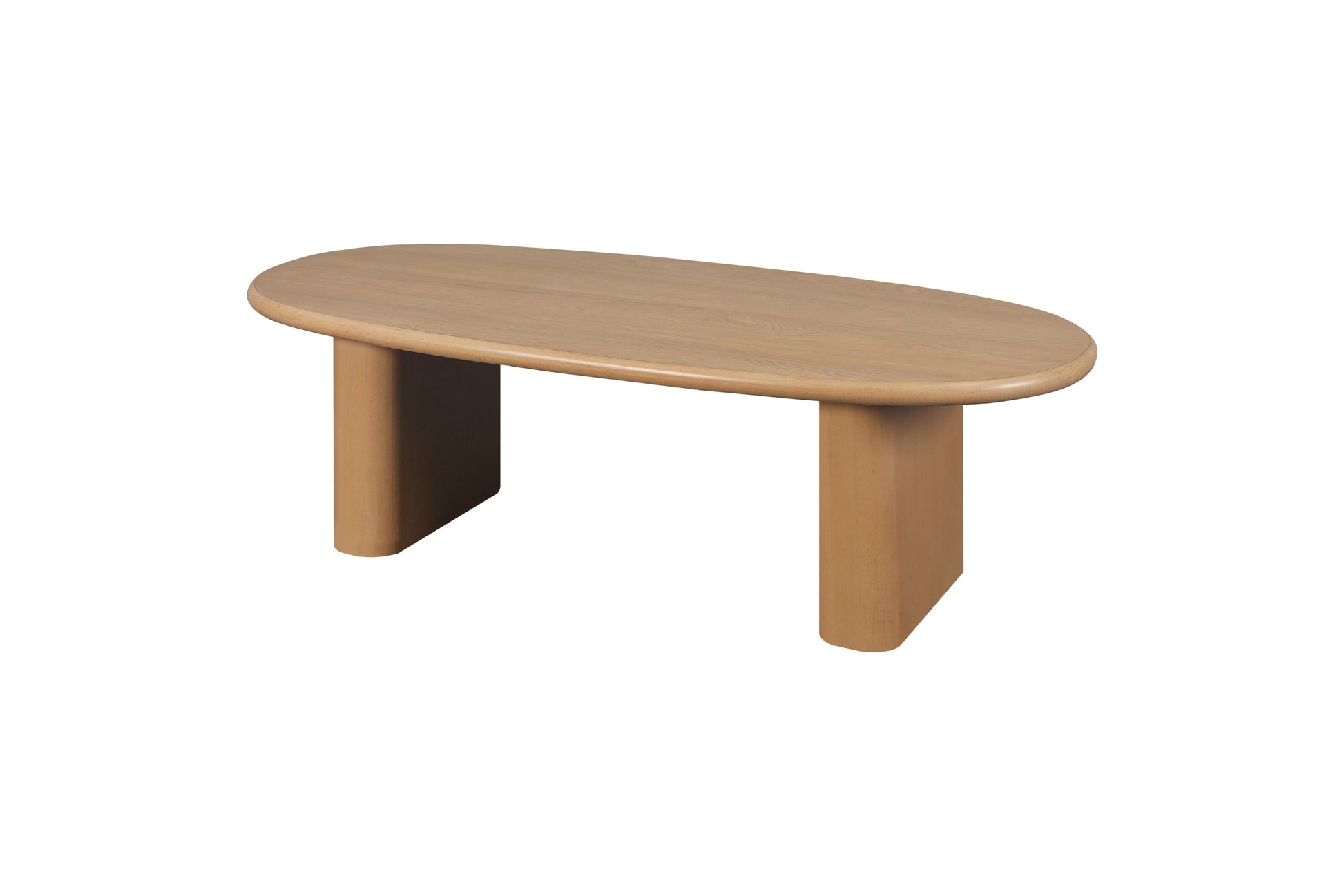 51'' Tapered Tabletop Coffee Table Natural Wood Natural Wood Mdf