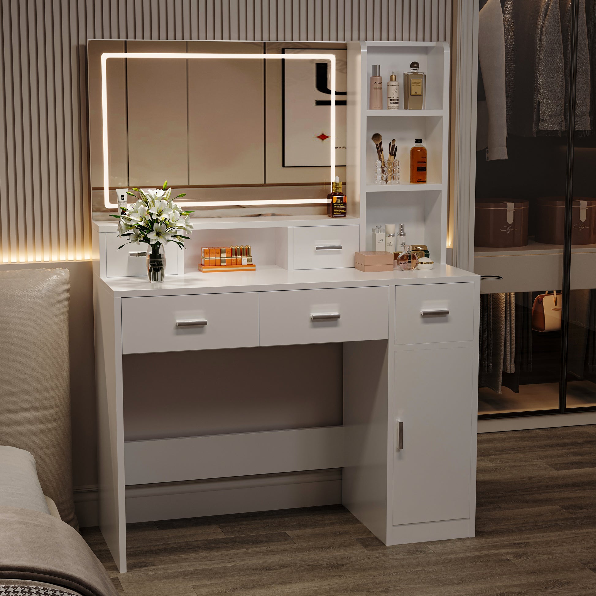 Newly Designed Smart Mirror Dressing Table With Drawers And Storage Ca Newly Designed Smart Mirror Dressing Table With Drawers And Storage Ca